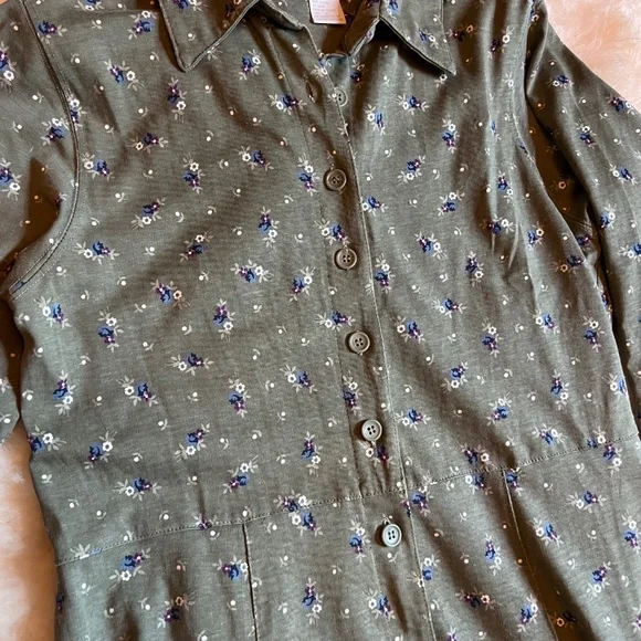 Cherokee Prairie Maxi Button Front Dress - Picture 2 of 3